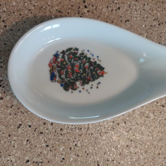 Vintage CHRISTMAS TREE SPOON rest cooking kitchen - Picture 2 of 4